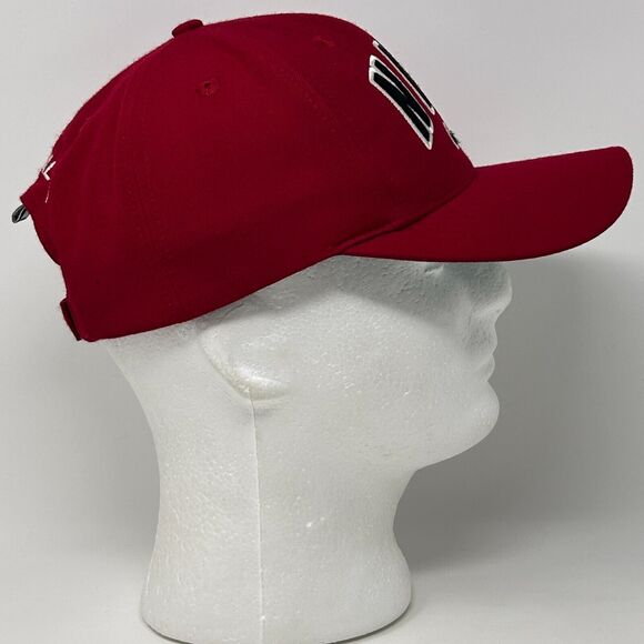 Vintage Nike Cardinal IG Hat Baseball Cap Glass Industries 90s Strapback Red - Picture 10 of 12